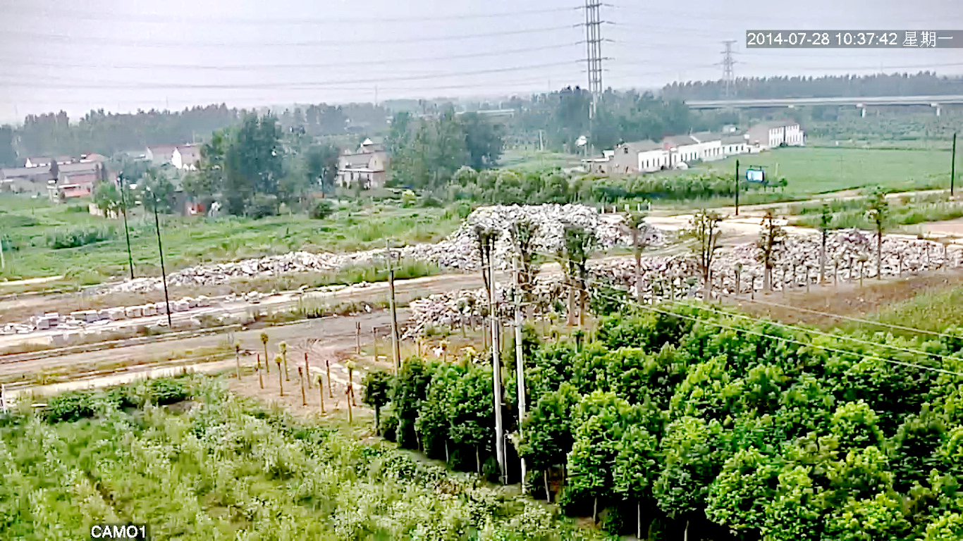 深圳龙视数码无线微波监控设备应用江苏盐城南环路城郊视频监控2